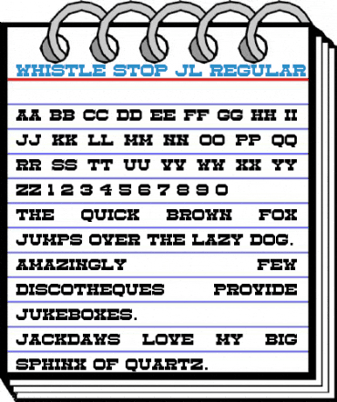 Whistle Stop JL Regular Font