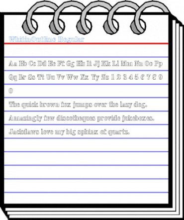 WhitinOutline Font