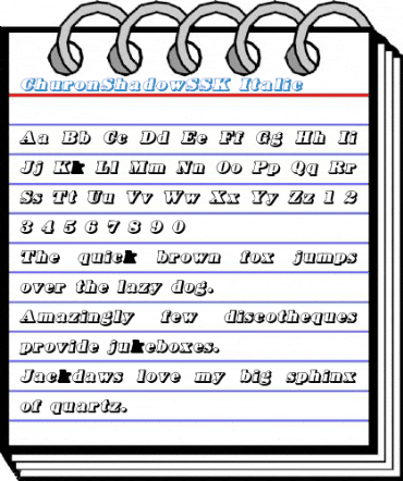 ChuronShadowSSK Font