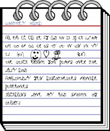 Whitney1 Hand Font