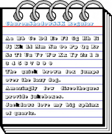ChuronShadowSSK Regular Font
