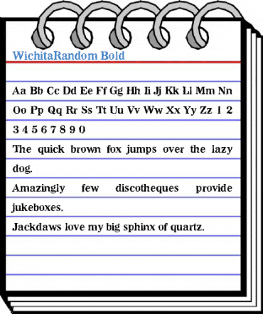 WichitaRandom Bold Font