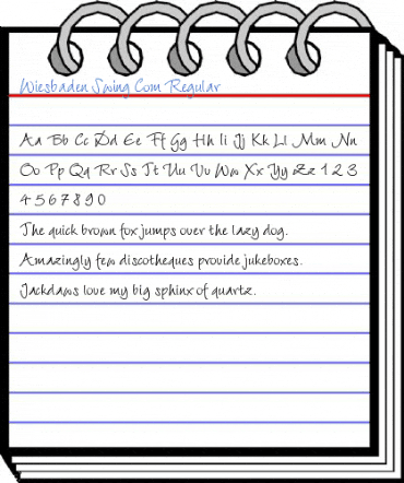 Wiesbaden Swing Com Regular Font