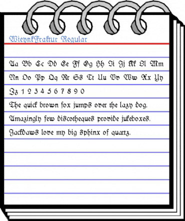 WieynkFraktur Regular Font