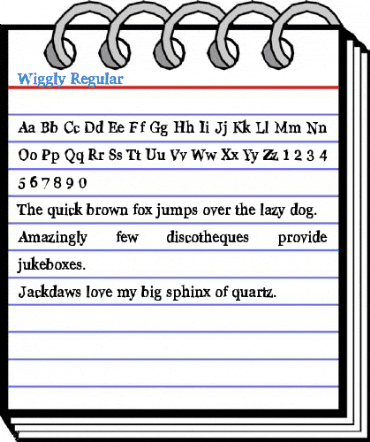 Wiggly Font