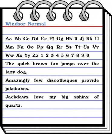 Windsor Normal Font