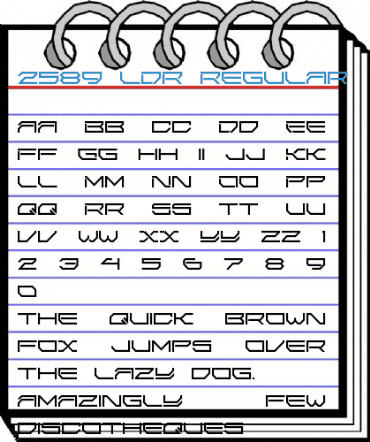 2589 LDR Regular Font