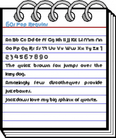 60s Pop Regular Font