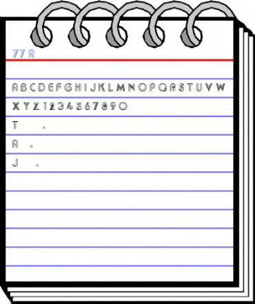 77 Regular Font