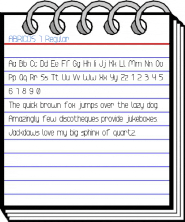 ABRICOS 7 Regular Font