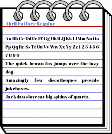 Abril Fatface Regular Font