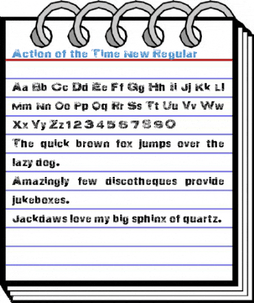 Action of the Time New Regular Font