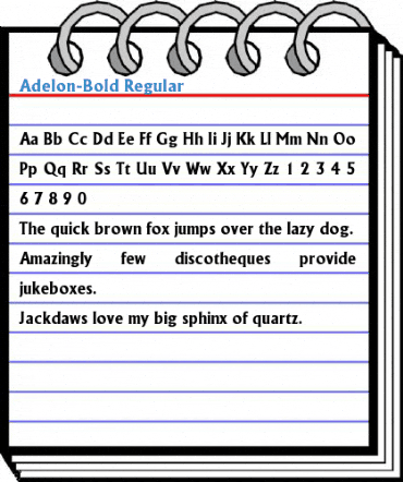 Adelon-Bold Regular Font