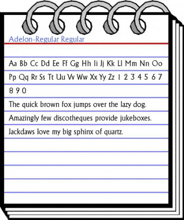 Adelon-Regular Regular Font