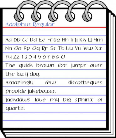 Adolphus Regular Font