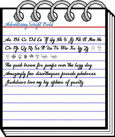 Advertising Script Bold Font