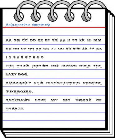AgreloyS1 Medium Font