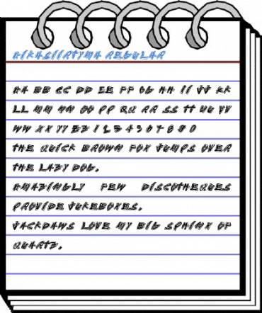 Aikasiirtyma Regular Font