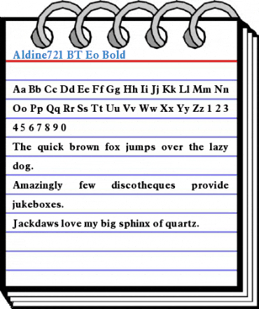 Aldine721 BT Eo Bold Font