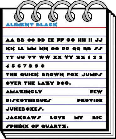 Aliment Black Font