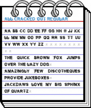 All Cracked Out Regular Font