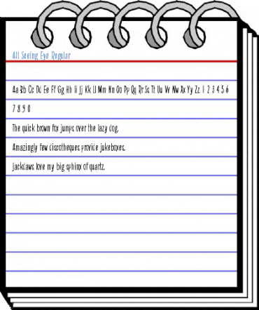All Seeing Eye Regular Font