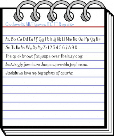 Cinderella Alt Figures ITC TT Regular Font