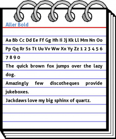 Aller Bold Font