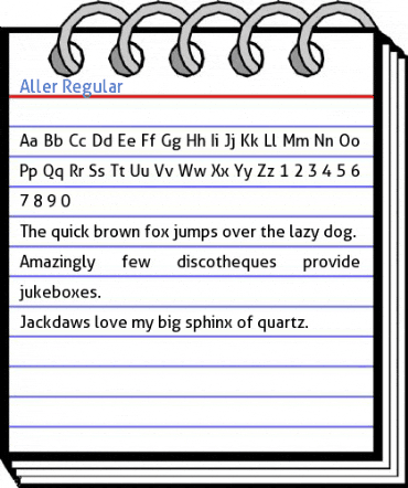 Aller Regular Font