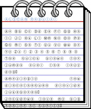 ALSCAN Regular Font