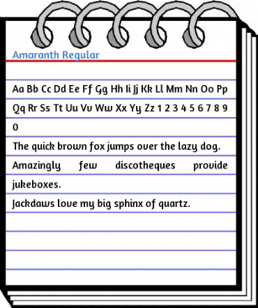 Amaranth Regular Font