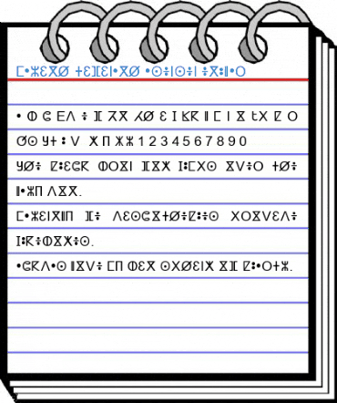 Amazigh tifinagh Masensen Regular Font