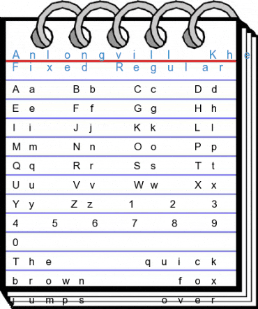 Anlongvill Khek 1 Fixed Regular Font
