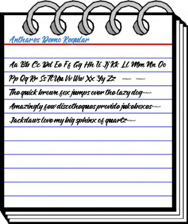Anthares Demo Regular Font