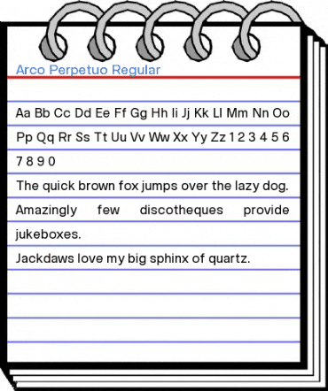 Arco Perpetuo Regular Font