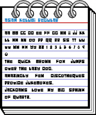 Asam Kelubi Regular Font