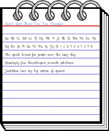 Austie Bost There For You Regular Font