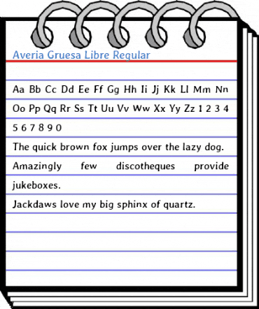 Averia Gruesa Libre Regular Font
