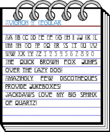 Avignon NF Regular Font