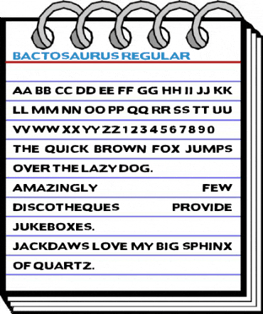 Bactosaurus Regular Font