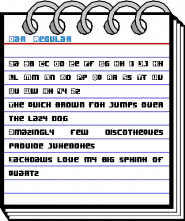 Bar1 Regular Font