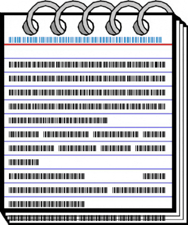 BC C39 Wide Regular Font