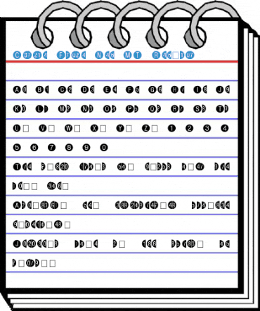 Circle Frame Neg MT Font