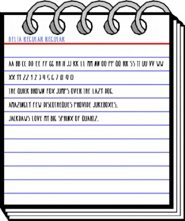 Belta Regular Regular Font