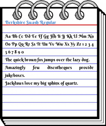 Berkshire Swash Regular Font