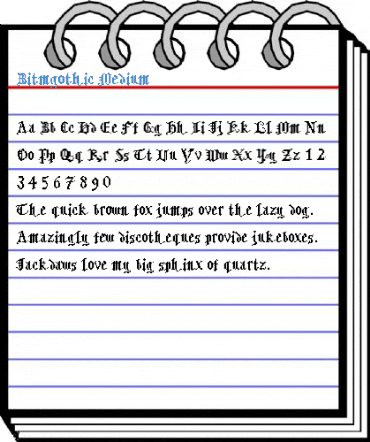 Bitmgothic Medium Font