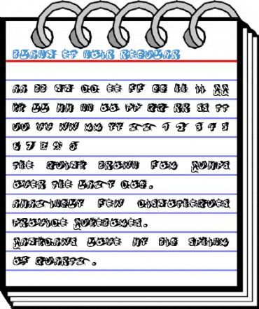 Blanc et Noir Regular Font