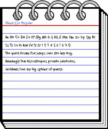 Blank Eye Regular Font