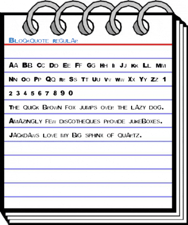 Blockquote Regular Font