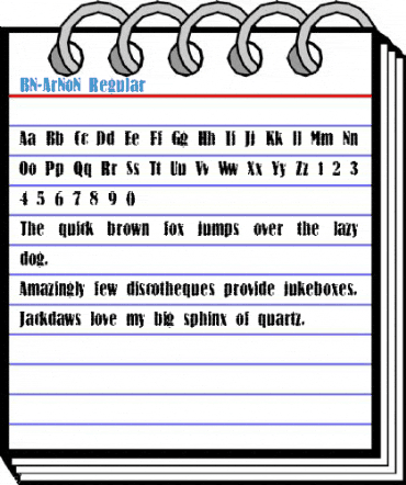 BN-ArNoN Regular Font